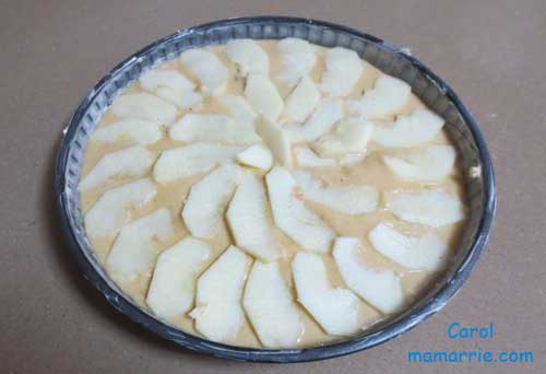 elaboración tarta de manzana