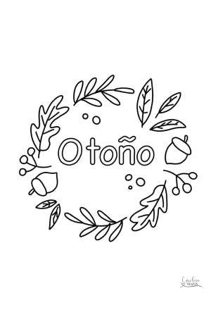 dibujos de otoño para niños