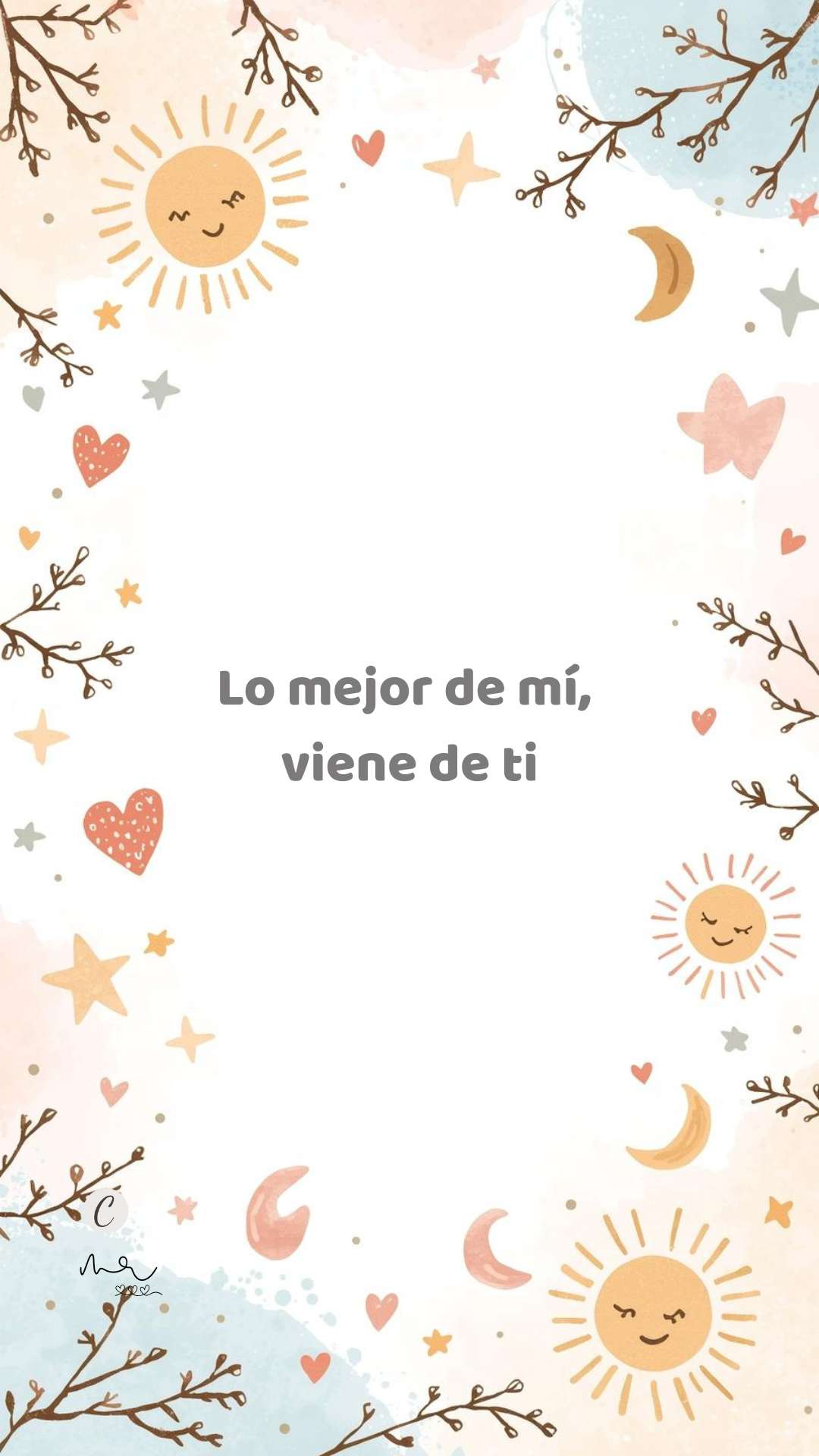 Imagen vertical con mensaje tierno para el Día del Padre