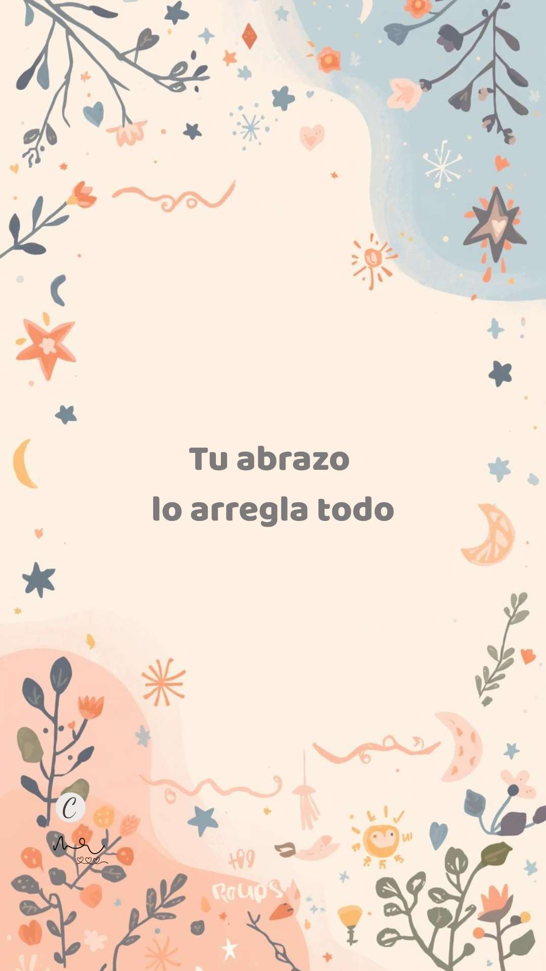 Ilustración vertical con mensaje tierno para celebrar el Día del Padre