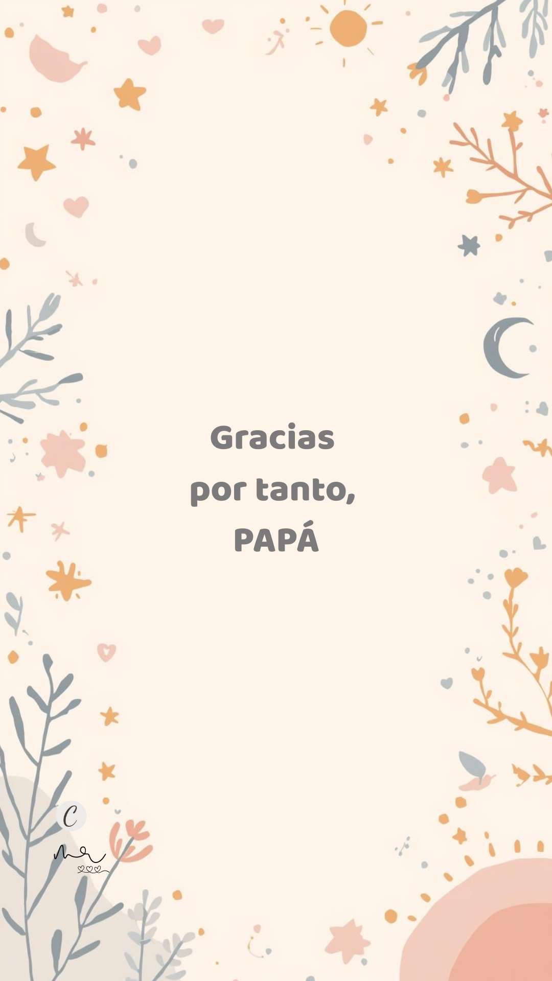 Ilustración con mensaje tierno para dedicar a papá en su día