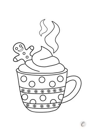 Dibujos sobre el invierno para hacer puntillismo