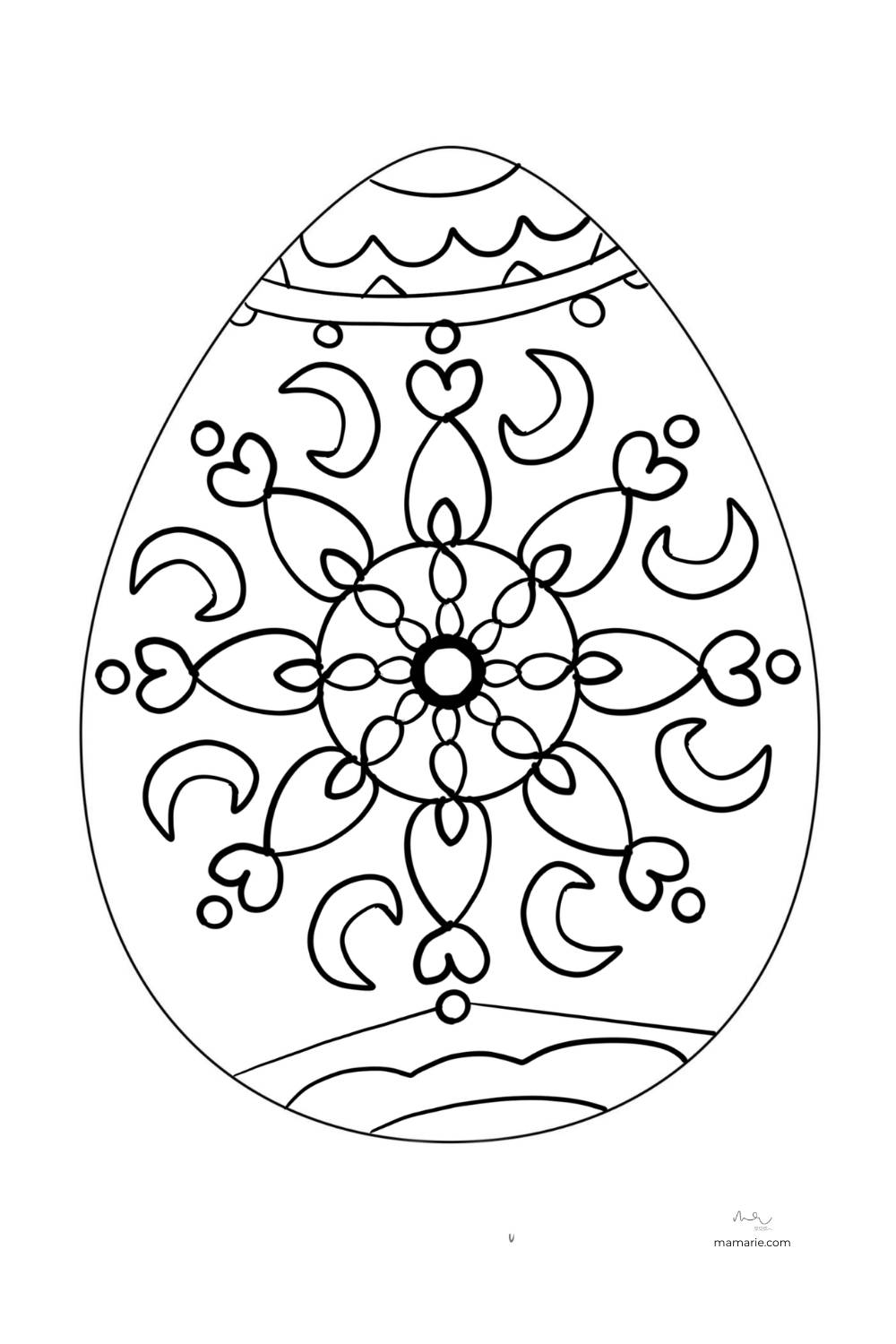 huevos de pascua decorados para colorear niños